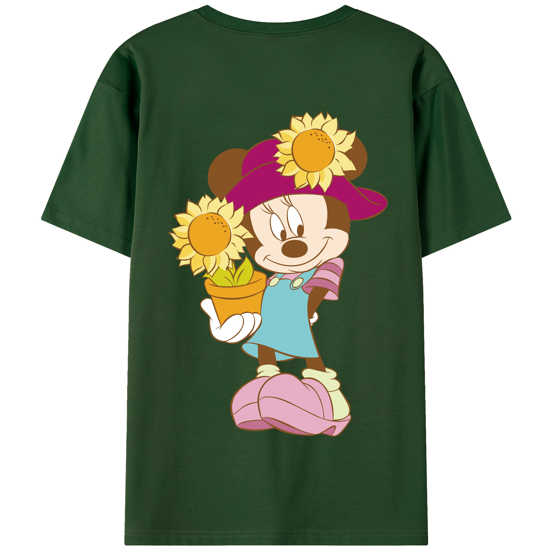 （画像用） ミッキーマウス Mickey Mouse 綿100％半袖Tシャツ（背面プリント）